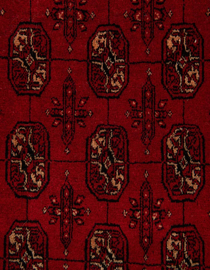 Detail image of 4' 2 x 6' 5 Hand Knotted Afghan Akhche Wool Rug