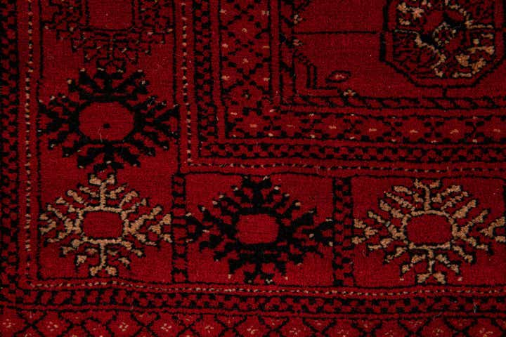 4' 2 x 6' 5 Hand Knotted Afghan Akhche Wool Rug