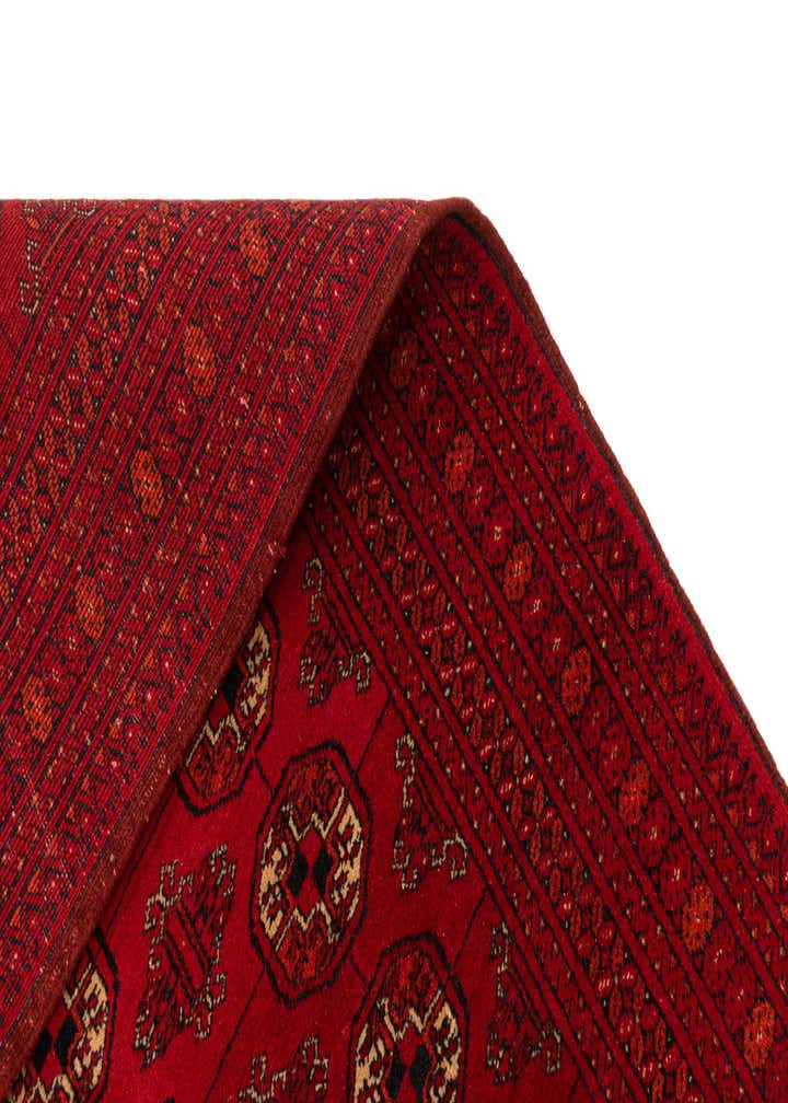 4' 6 x 6' 4 Hand Knotted Afghan Akhche Wool Rug