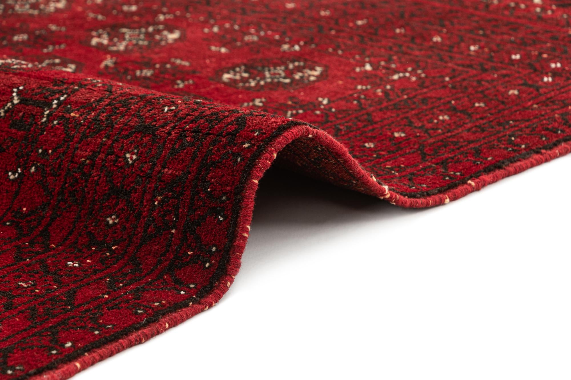 100cm x 150cm anudado a mano Afghan Akhche Alfombra Lana