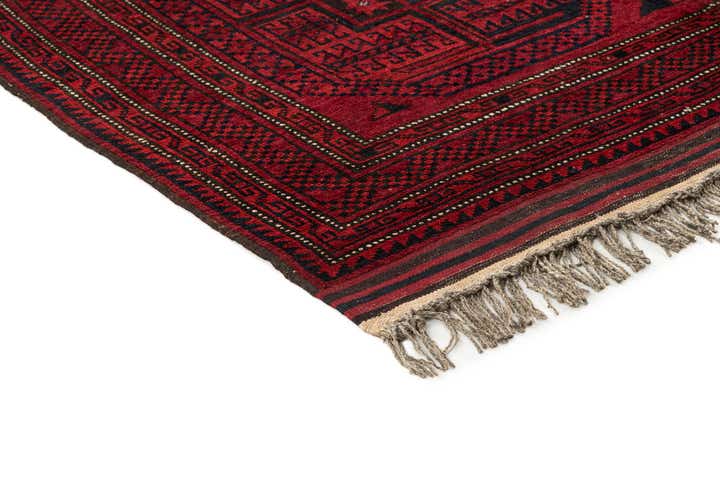 4' 10 x 9' 1 Afghan Akhche Wool Rug