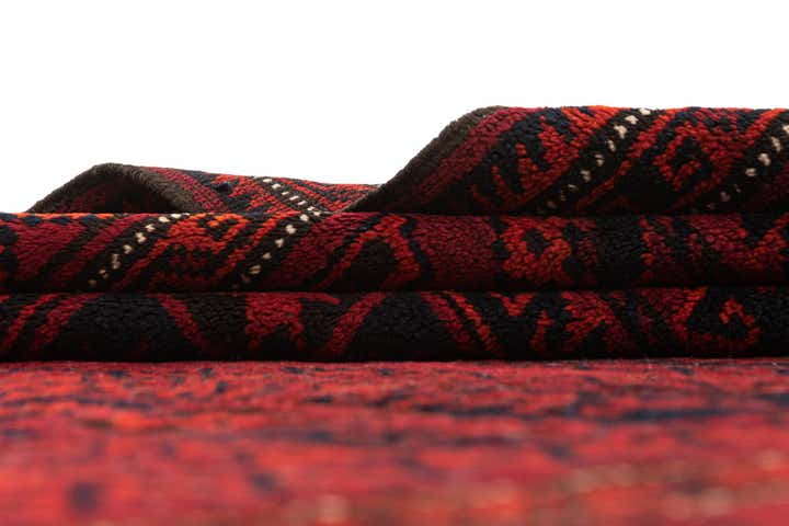 4' 10 x 9' 1 Afghan Akhche Wool Rug