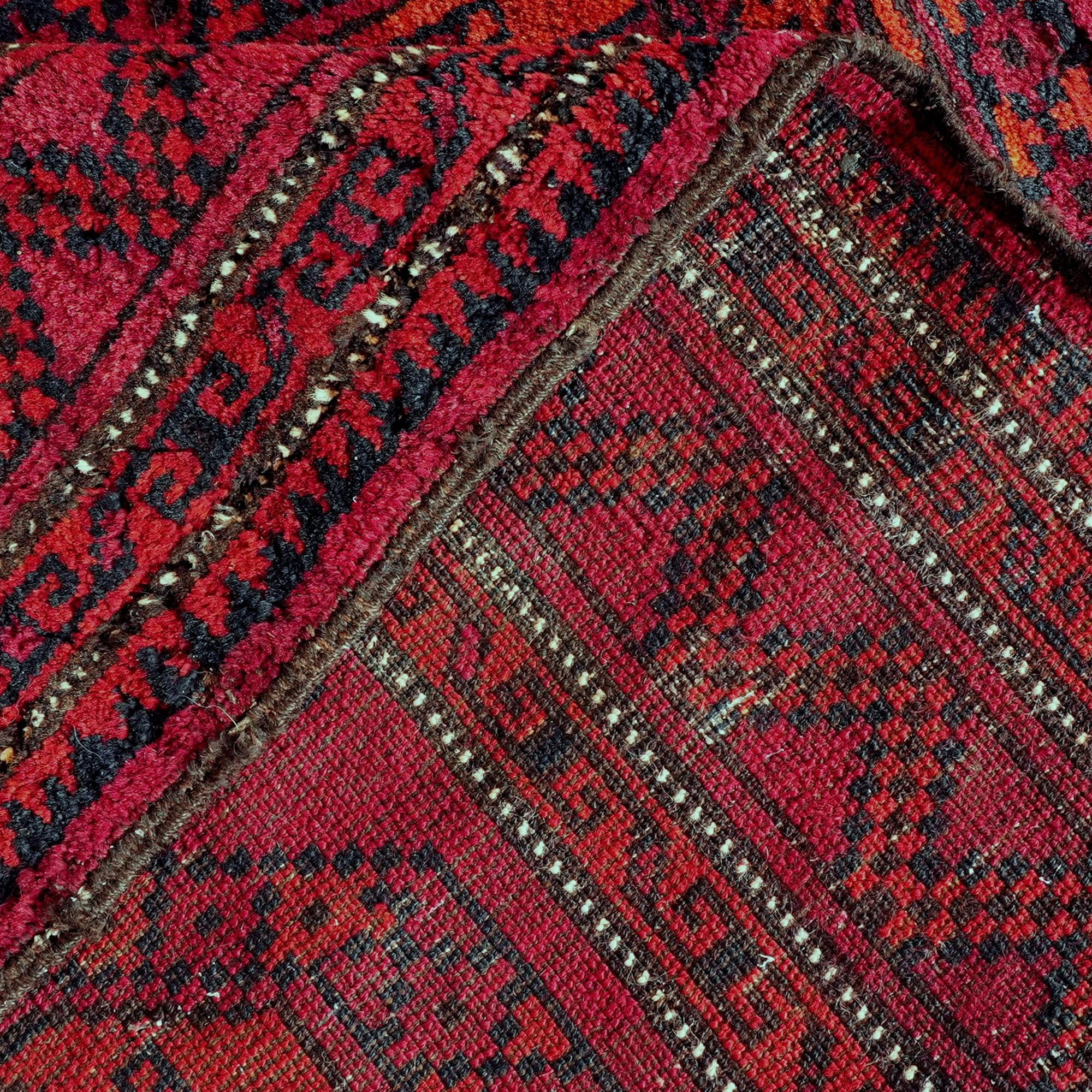 145cm x 275cm Afghan Akhche Alfombra Lana