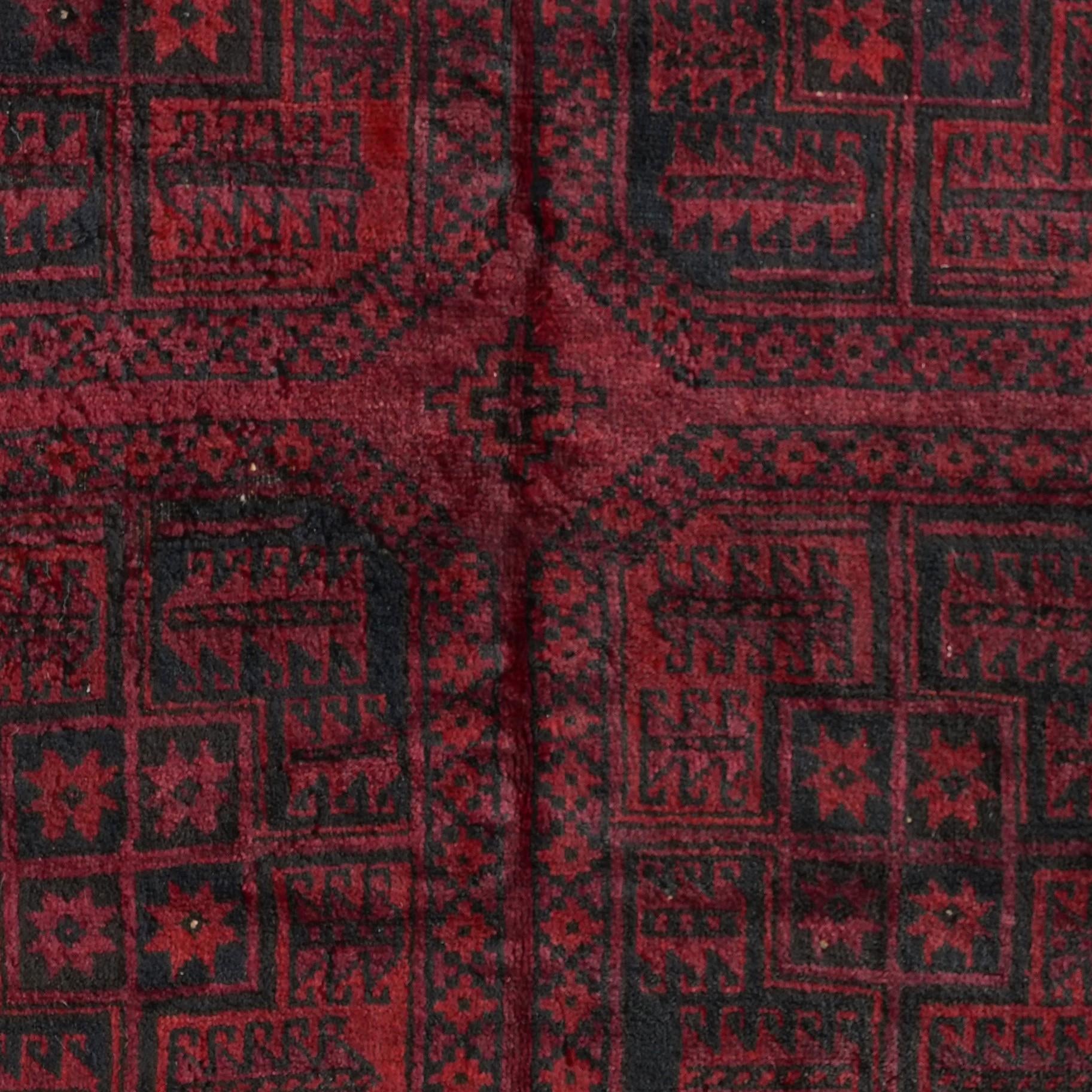145cm x 275cm Afghan Akhche Alfombra Lana
