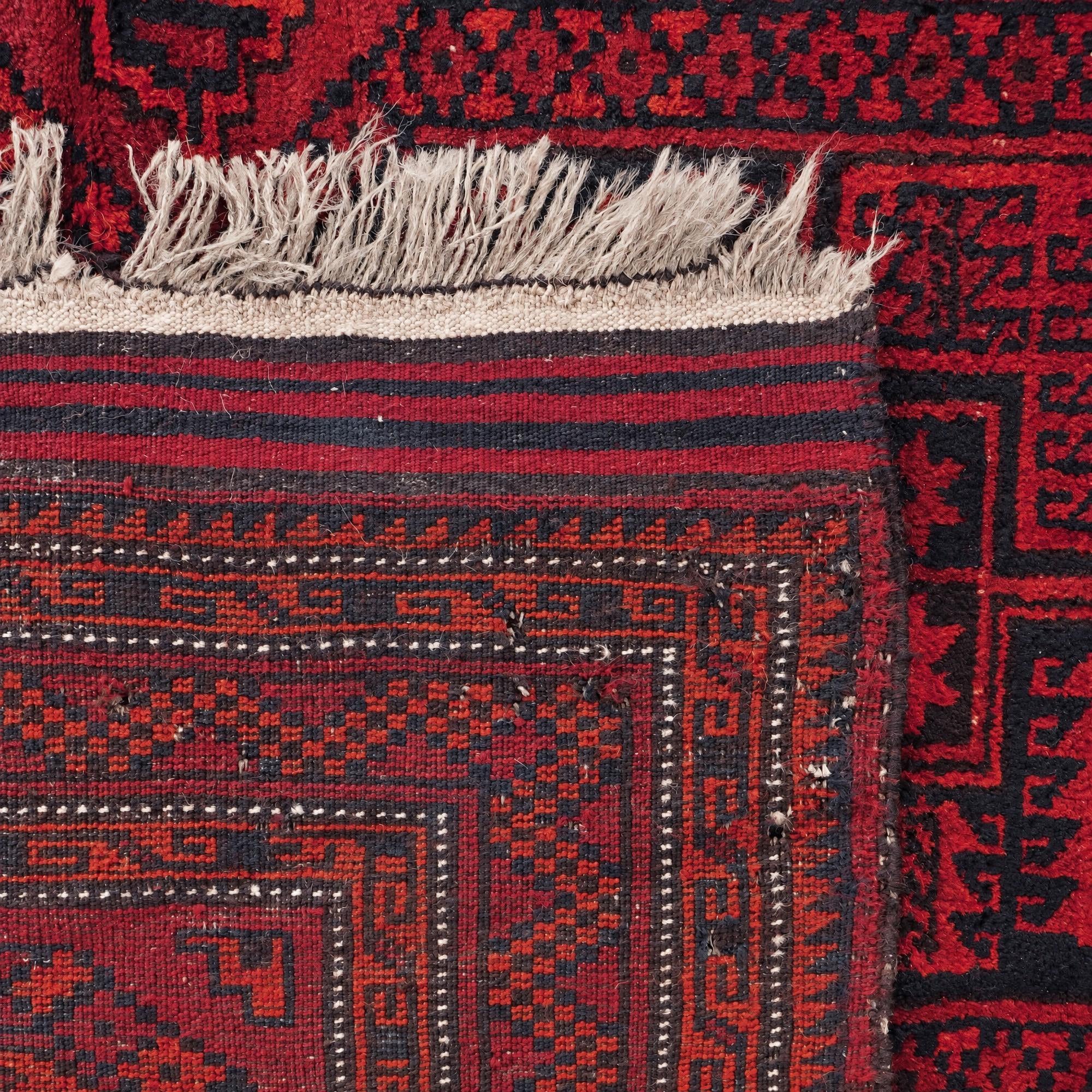 145cm x 275cm Afghan Akhche Alfombra Lana
