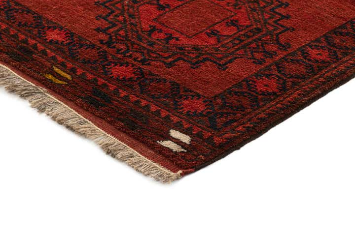 3' 6 x 6' 9 Hand Knotted Afghan Akhche Oriental Wool Rug