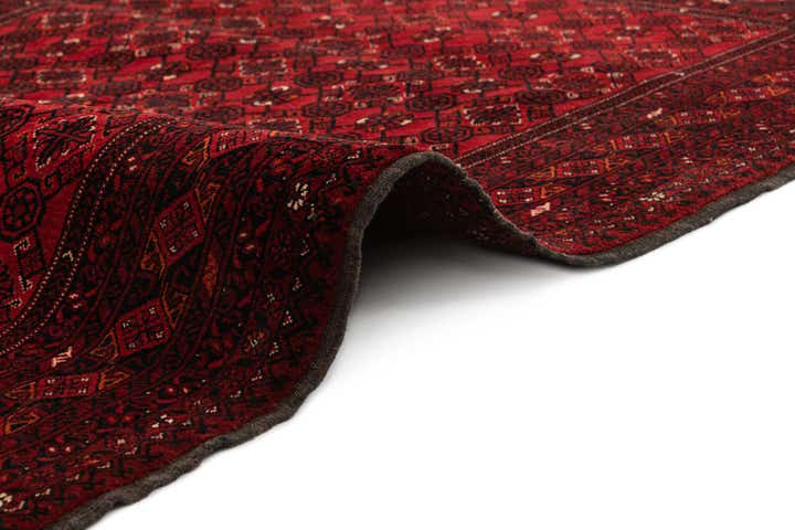 4' 2 x 6' 3 Hand Knotted Afghan Akhche Wool Rug