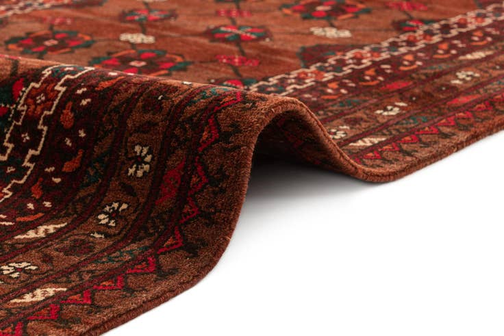 Detail image of 3' 5 x 6' 10 Hand Knotted Afghan Akhche Wool Rug
