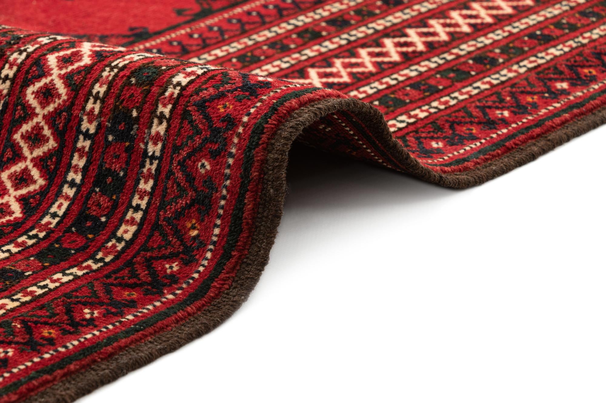 3' 10 x 6' 10 Hand Knotted Afghan Akhche Wool Rug