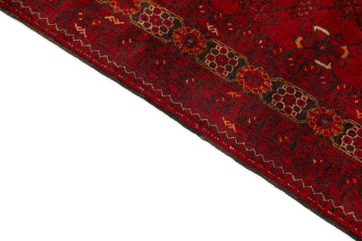 3' 2 x 6' 3 Hand Knotted Afghan Akhche Wool Rug