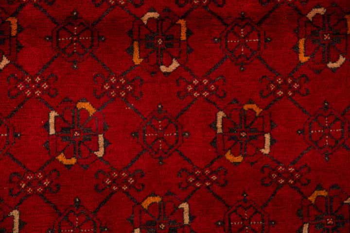 3' 2 x 6' 3 Hand Knotted Afghan Akhche Wool Rug