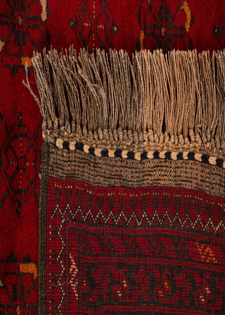 3' 2 x 6' 3 Hand Knotted Afghan Akhche Wool Rug