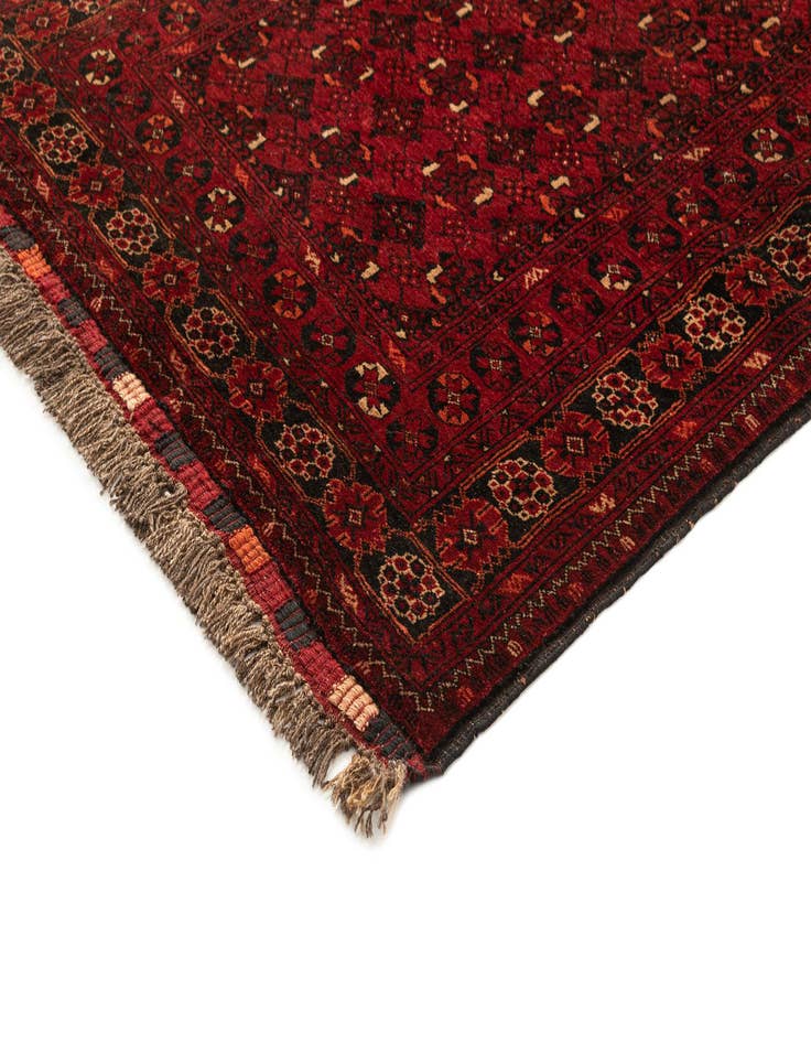 Detail image of 3' 5 x 6' 3  Hand Knotted Afghan Akhche Wool Rug