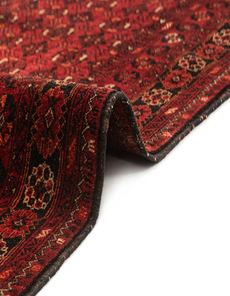 Detail image of 3' 5 x 6' 3  Hand Knotted Afghan Akhche Wool Rug