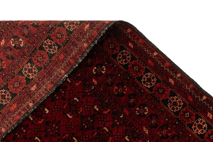 3' 5 x 6' 3 Hand Knotted Afghan Akhche Wool Rug
