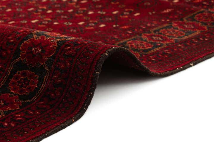 3' 5 x 6' 2 Hand Knotted Afghan Akhche Wool Rug