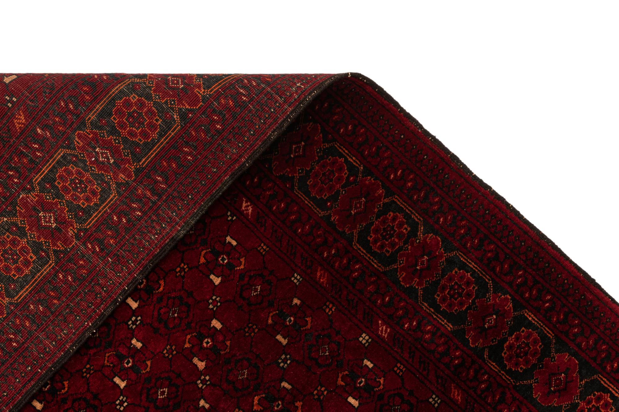 3' 5 x 6' 2 Hand Knotted Afghan Akhche Wool Rug