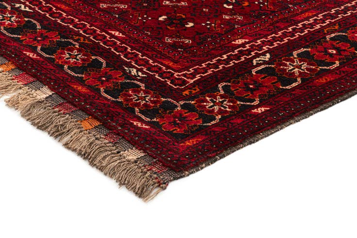 Detail image of 3' 5 x 6' 5 Hand Knotted Afghan Akhche Wool Rug