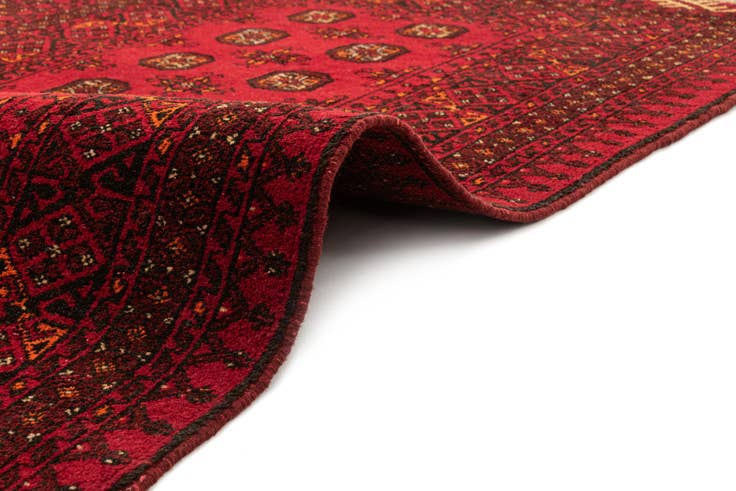 Detail image of 3' 4 x 6' Hand Knotted Afghan Akhche Wool Rug