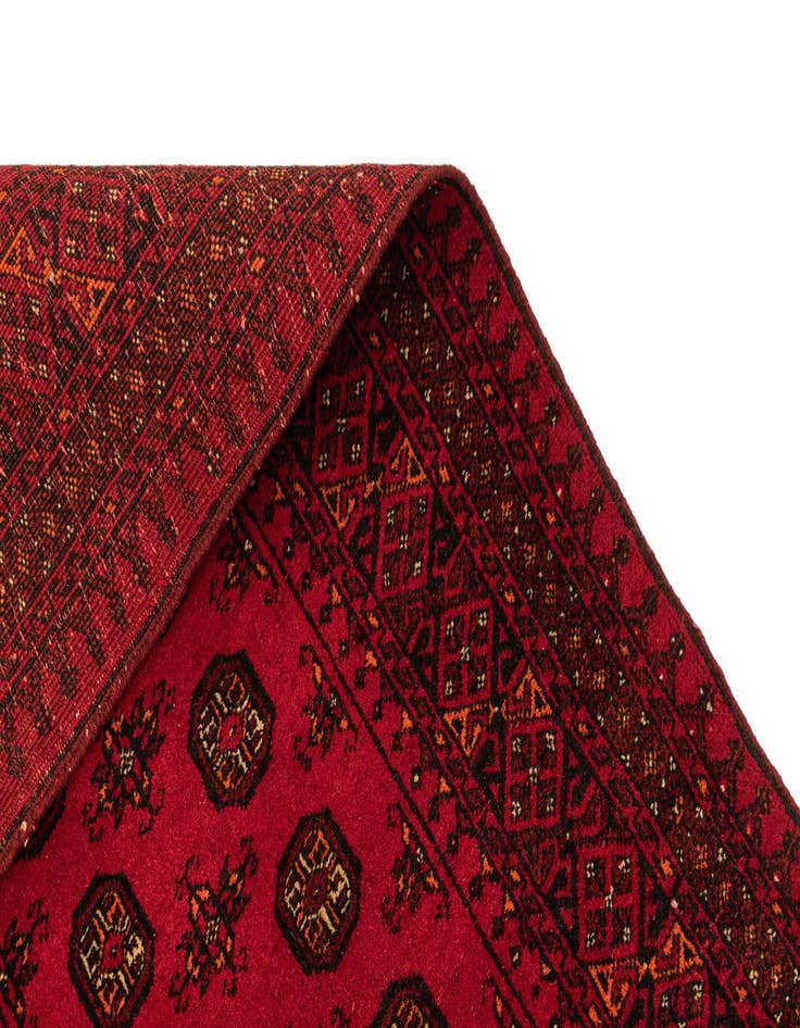 Detail image of 3' 4 x 6'  Hand Knotted Afghan Akhche Wool Rug