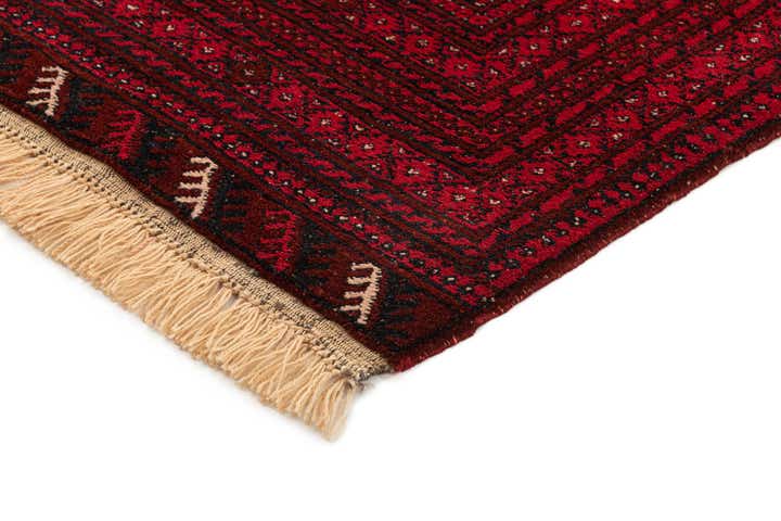3' 7 x 6' 7 Hand Knotted Afghan Akhche Wool Rug