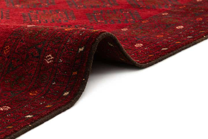 3' 5 x 6' 2 Hand Knotted Afghan Akhche Wool Rug