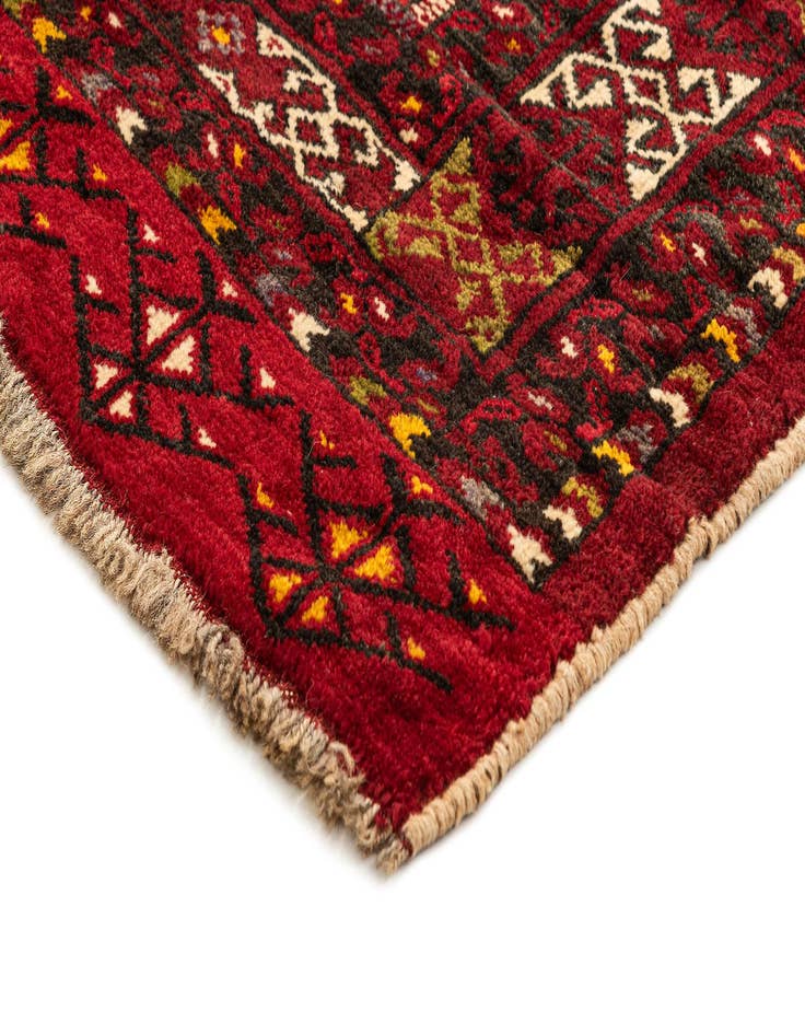 Detail image of 3' x 5' 1 Hand Knotted Afghan Akhche Wool Rug