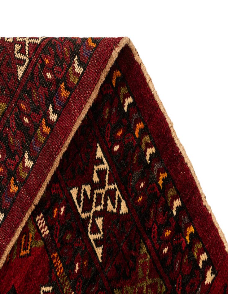 Detail image of 3' x 5' 1 Hand Knotted Afghan Akhche Wool Rug