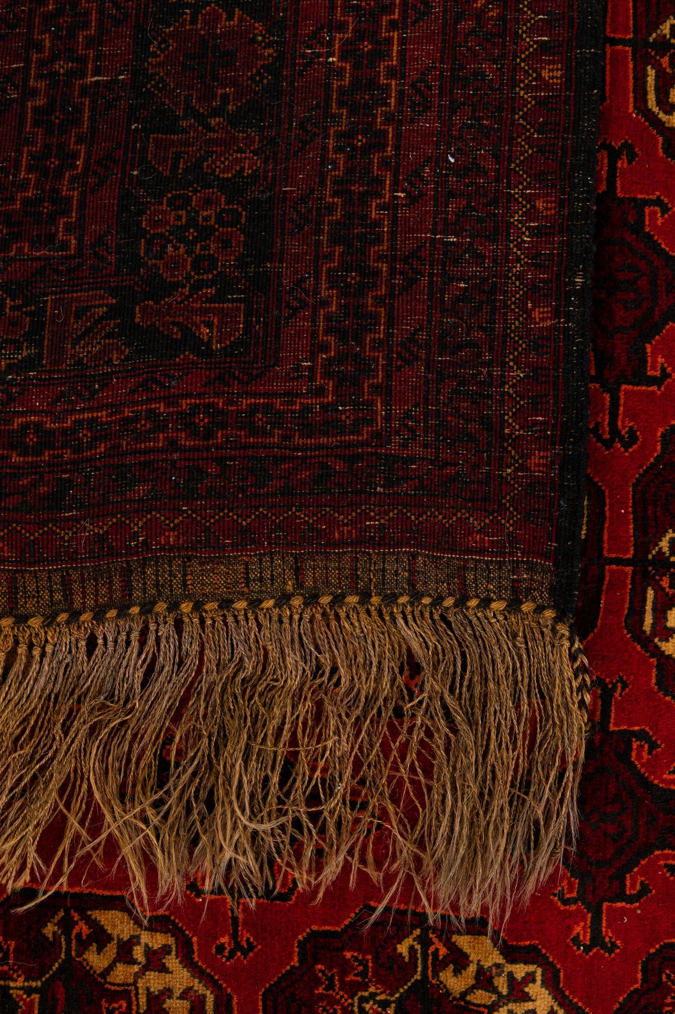 5' 2 x 7' 6 Hand Knotted Afghan Akhche Oriental Wool Rug