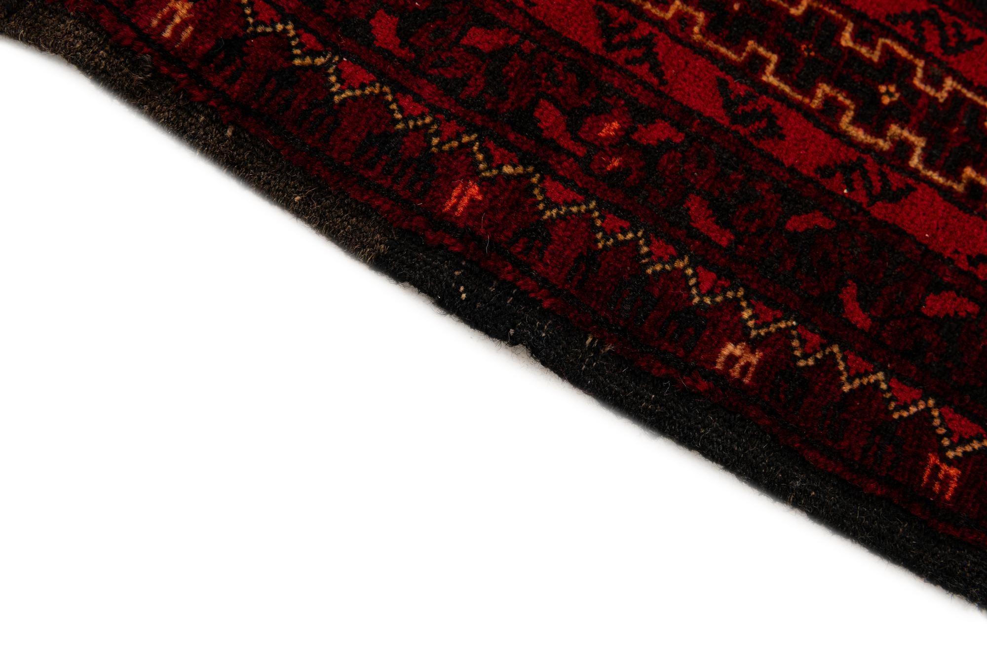 5' 2 x 7' 6 Hand Knotted Afghan Akhche Oriental Wool Rug