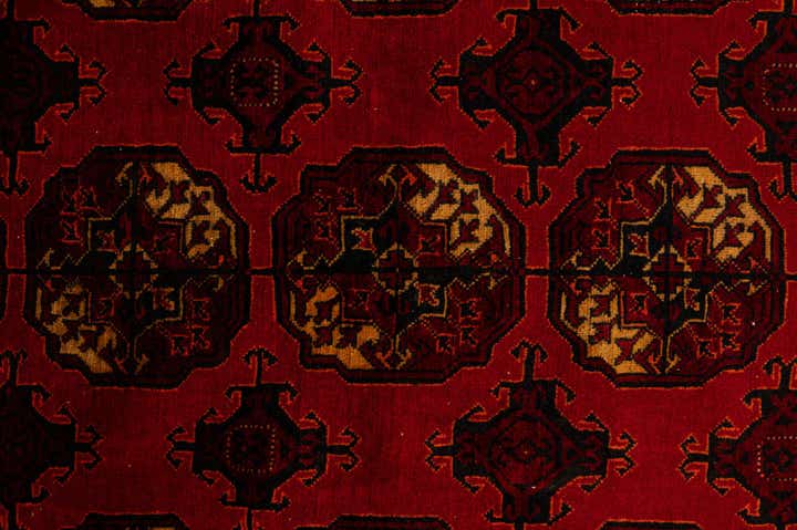 5' 2 x 7' 6 Hand Knotted Afghan Akhche Oriental Wool Rug