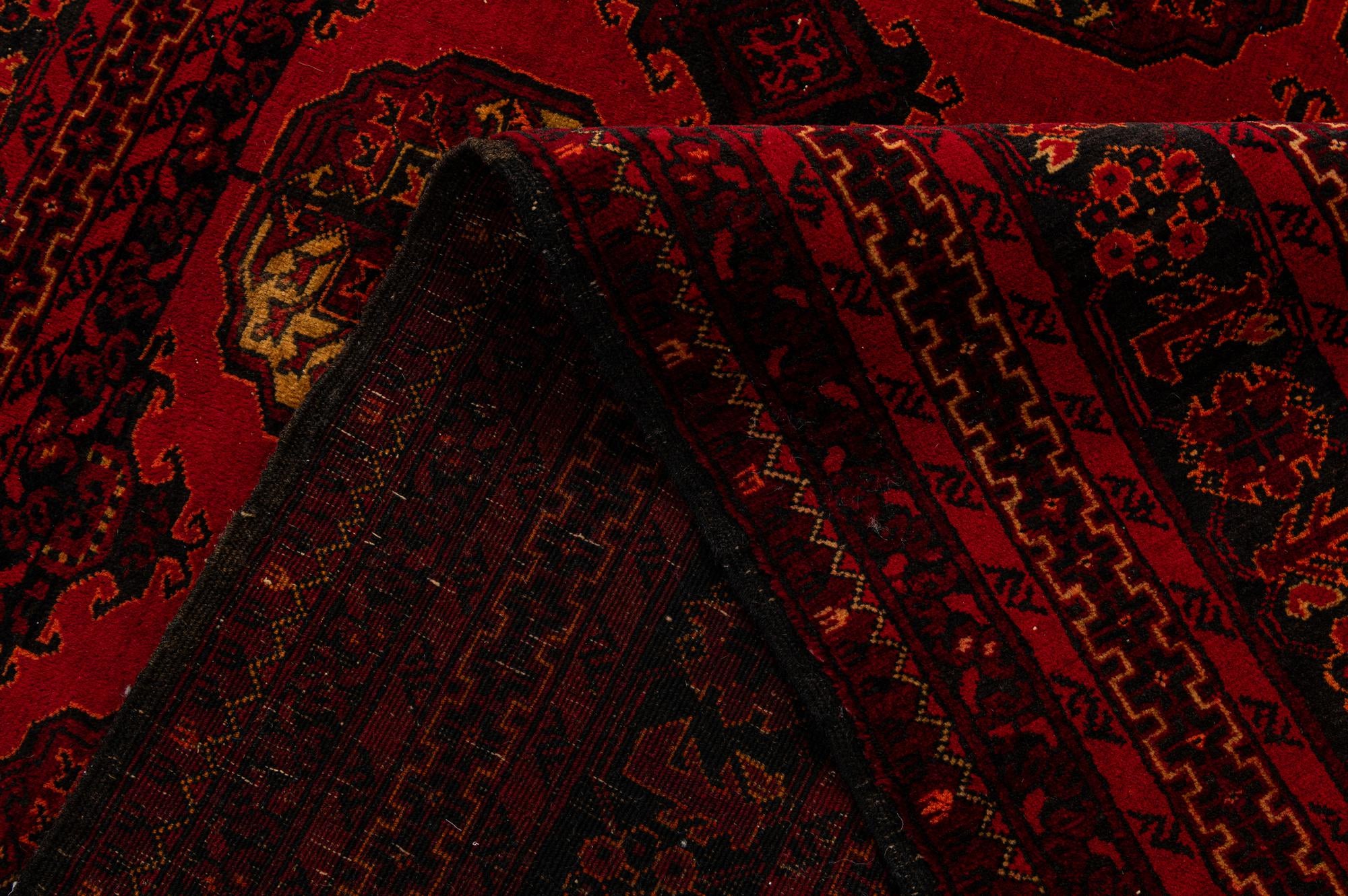 5' 2 x 7' 6 Hand Knotted Afghan Akhche Oriental Wool Rug