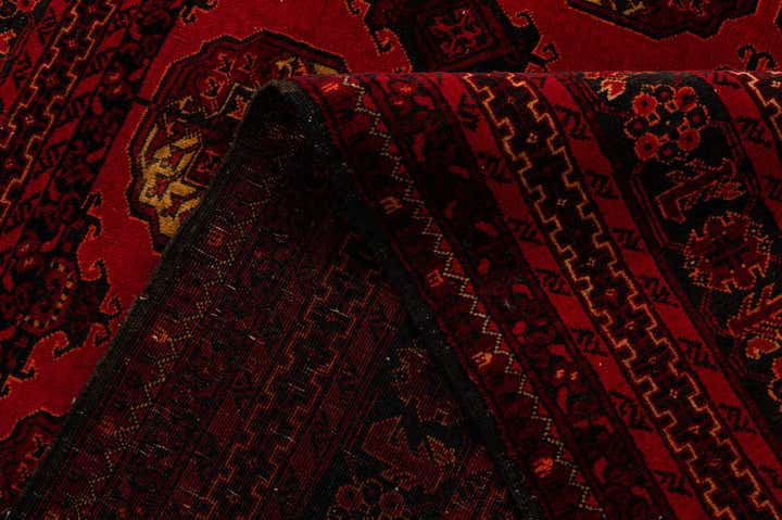 5' 2 x 7' 6 Hand Knotted Afghan Akhche Oriental Wool Rug