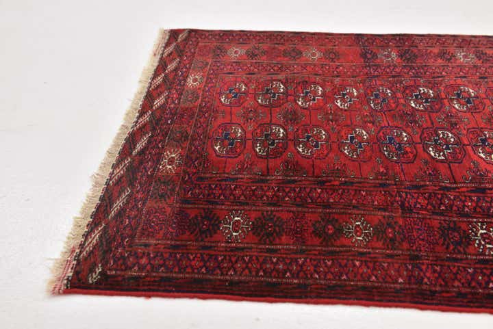 2' 10 x 4' 5 Hand Knotted Afghan Akhche Oriental Wool Rug