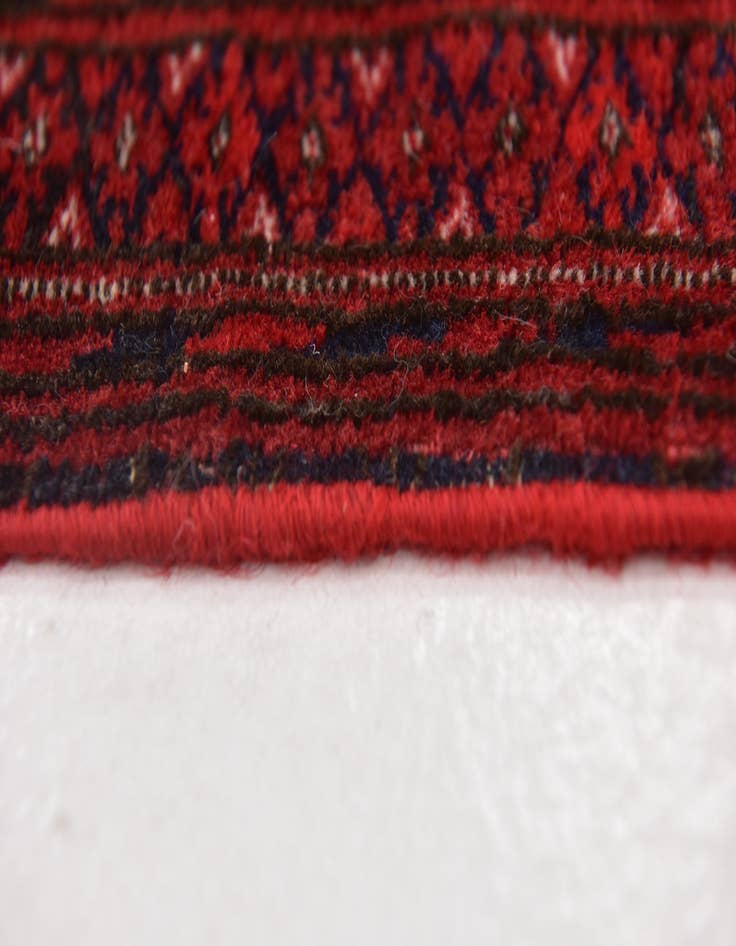 Detail image of 2' 10 x 4' 5 Hand Knotted Afghan Akhche Oriental Wool Rug