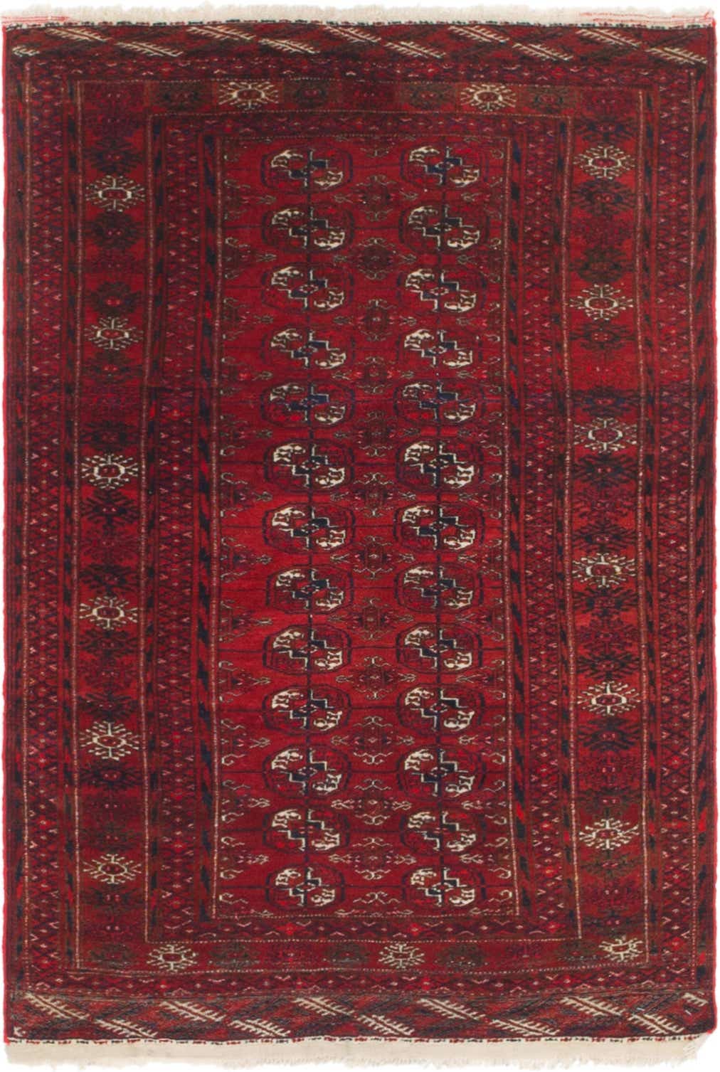 2' 10 x 4' 5 Hand Knotted Afghan Akhche Oriental Wool Rug