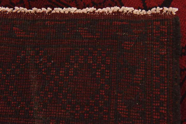 3' 5 x 5' 1 Hand Knotted Afghan Akhche Wool Rug