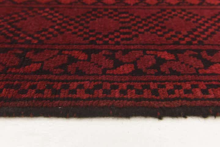 3' 5 x 5' 1 Hand Knotted Afghan Akhche Wool Rug