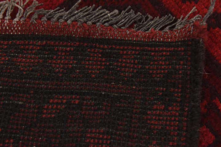 3' 4 x 5' 3 Hand Knotted Afghan Akhche Wool Rug