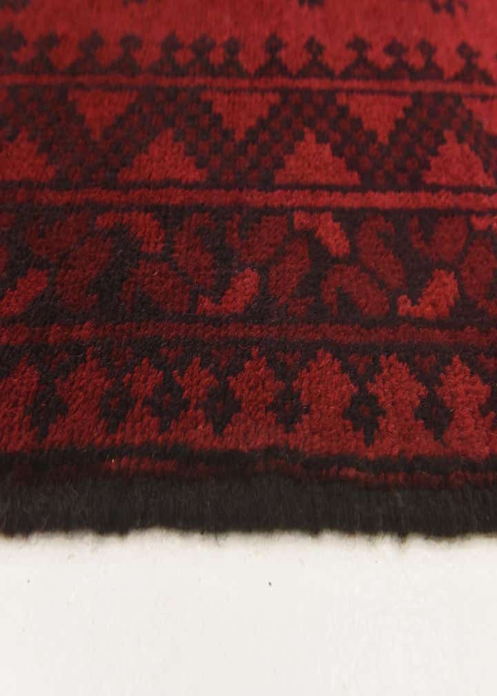 3' 4 x 5' 3 Hand Knotted Afghan Akhche Wool Rug