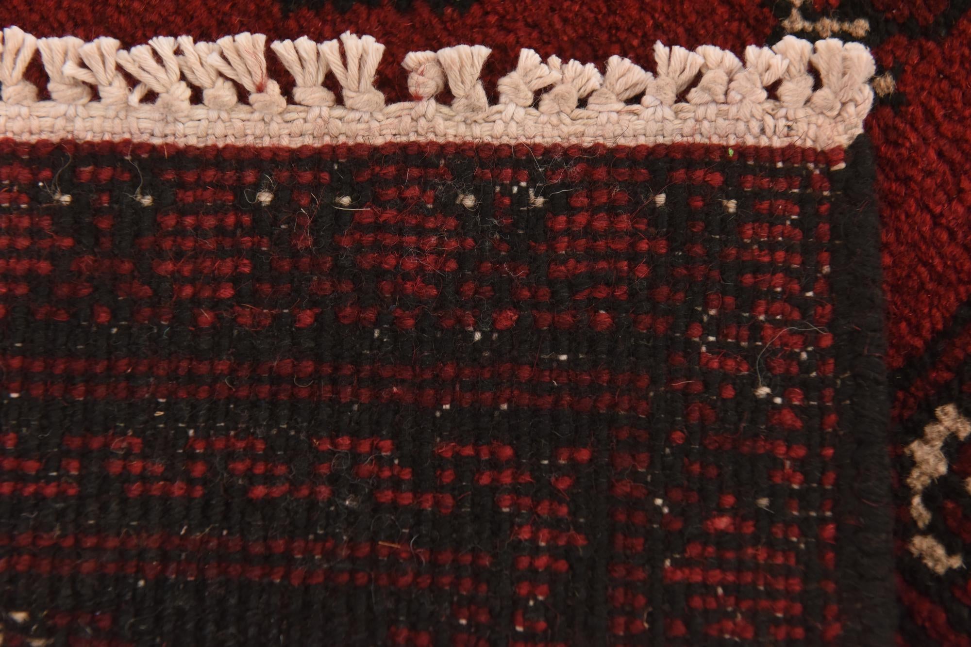 3' 2 x 4' 10 Hand Knotted Afghan Akhche Wool Rug