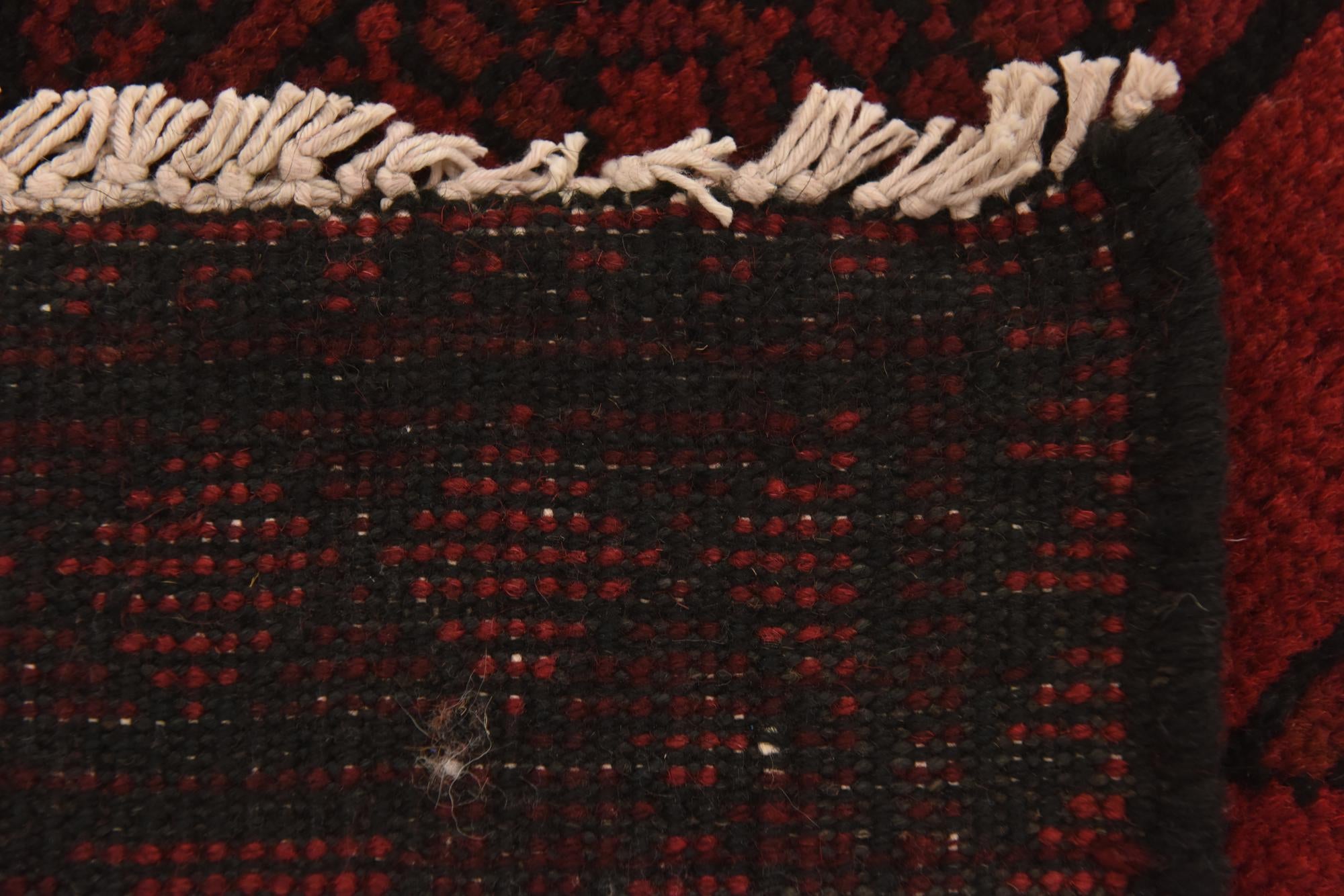 3' 3 x 4' 9 Hand Knotted Afghan Akhche Wool Rug