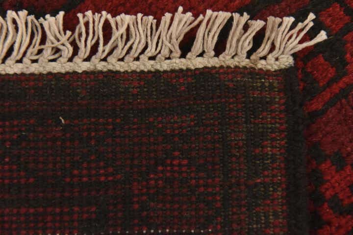 3' 3 x 4' 10 Hand Knotted Afghan Akhche Wool Rug