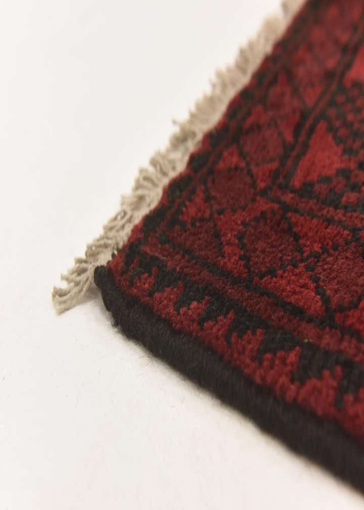 3' 3 x 4' 10 Hand Knotted Afghan Akhche Wool Rug