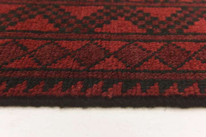 3' 3 x 4' 10 Hand Knotted Afghan Akhche Wool Rug