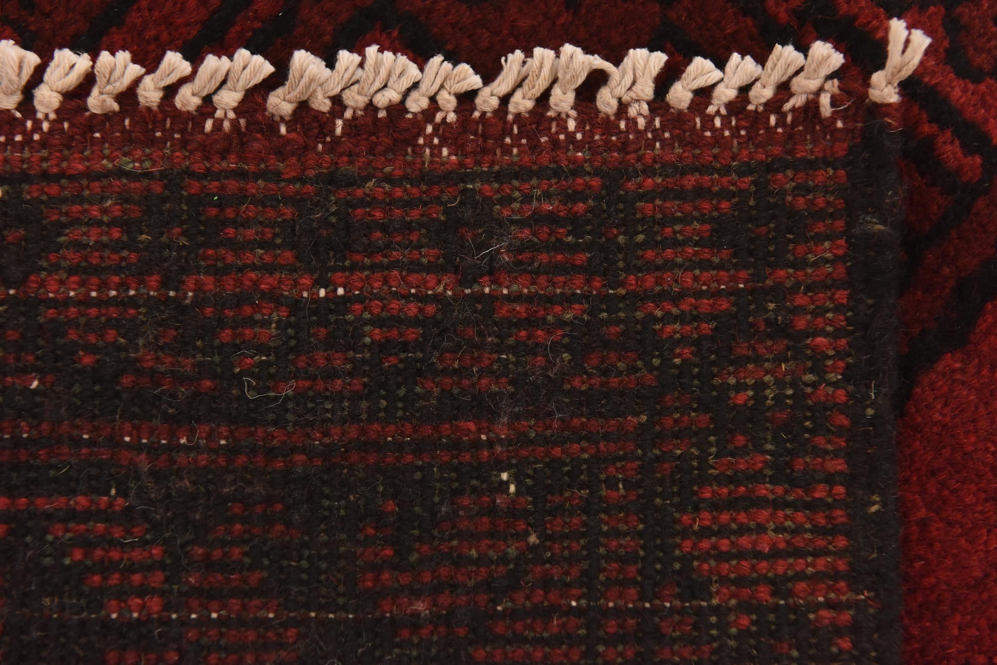 3' 3 x 4' 9 Hand Knotted Afghan Akhche Wool Rug