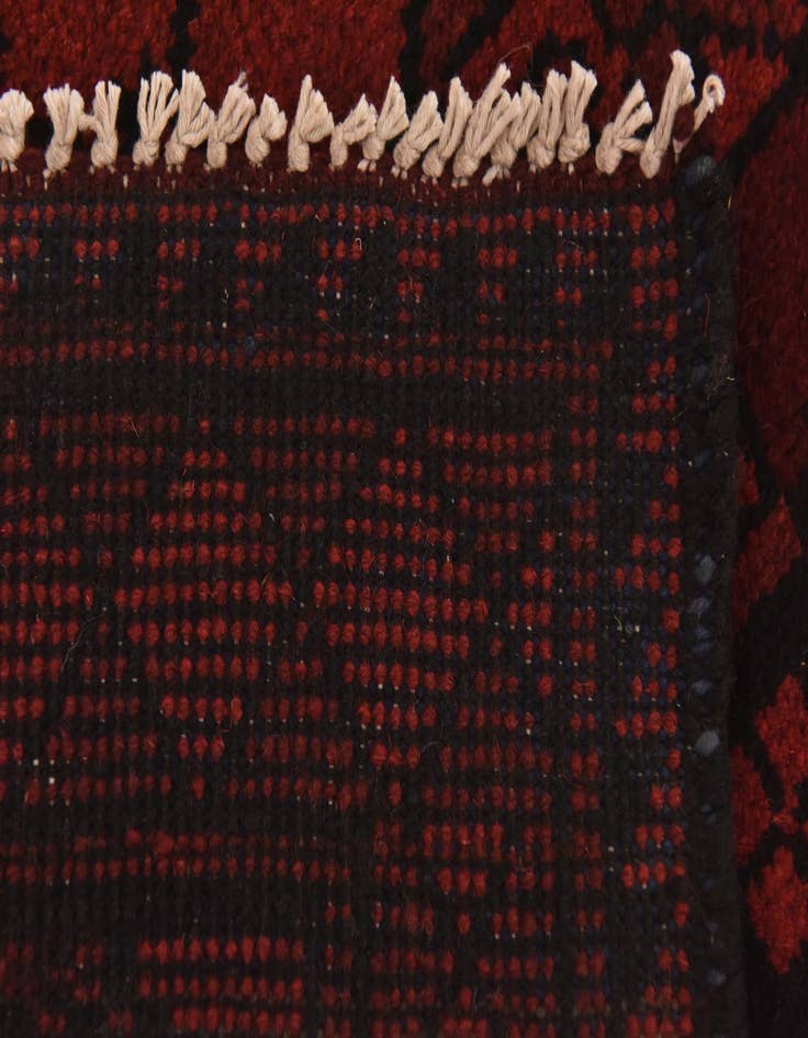 Detail image of 3' 3 x 4' 9  Hand Knotted Afghan Akhche Wool Rug