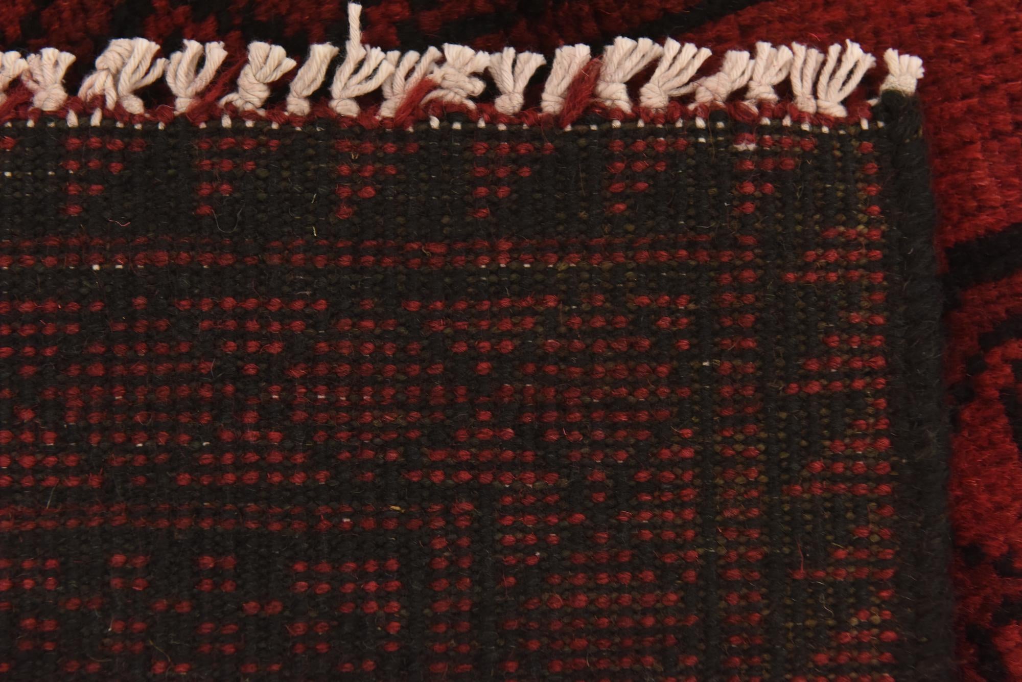 3' 3 x 4' 9 Hand Knotted Afghan Akhche Wool Rug