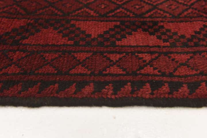 3' 3 x 4' 9 Hand Knotted Afghan Akhche Wool Rug