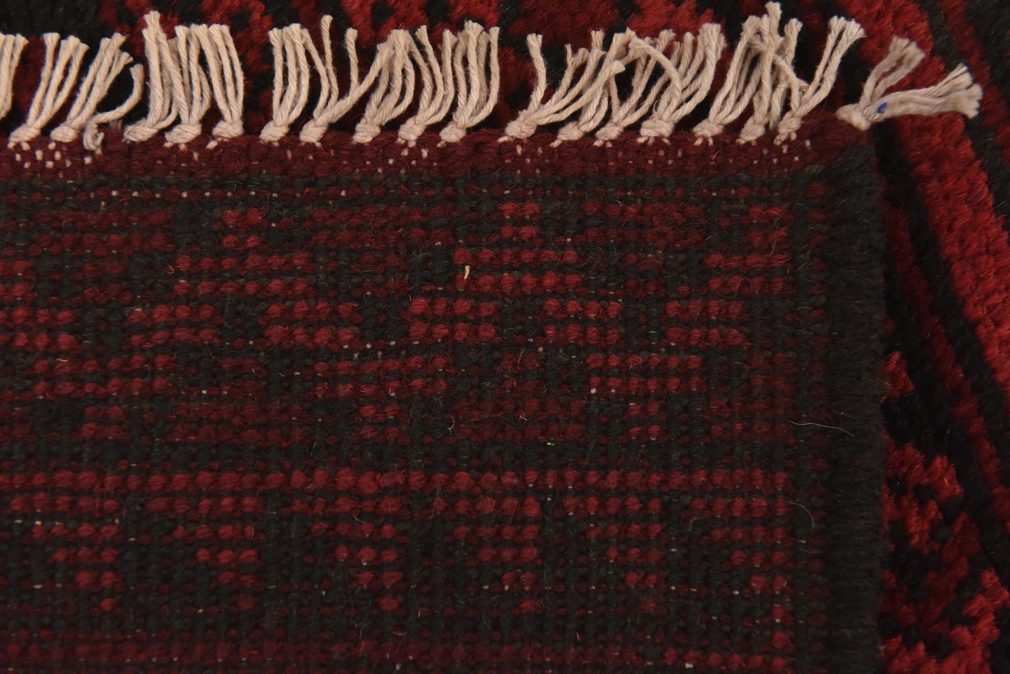 3' 3 x 4' 8 Hand Knotted Afghan Akhche Wool Rug
